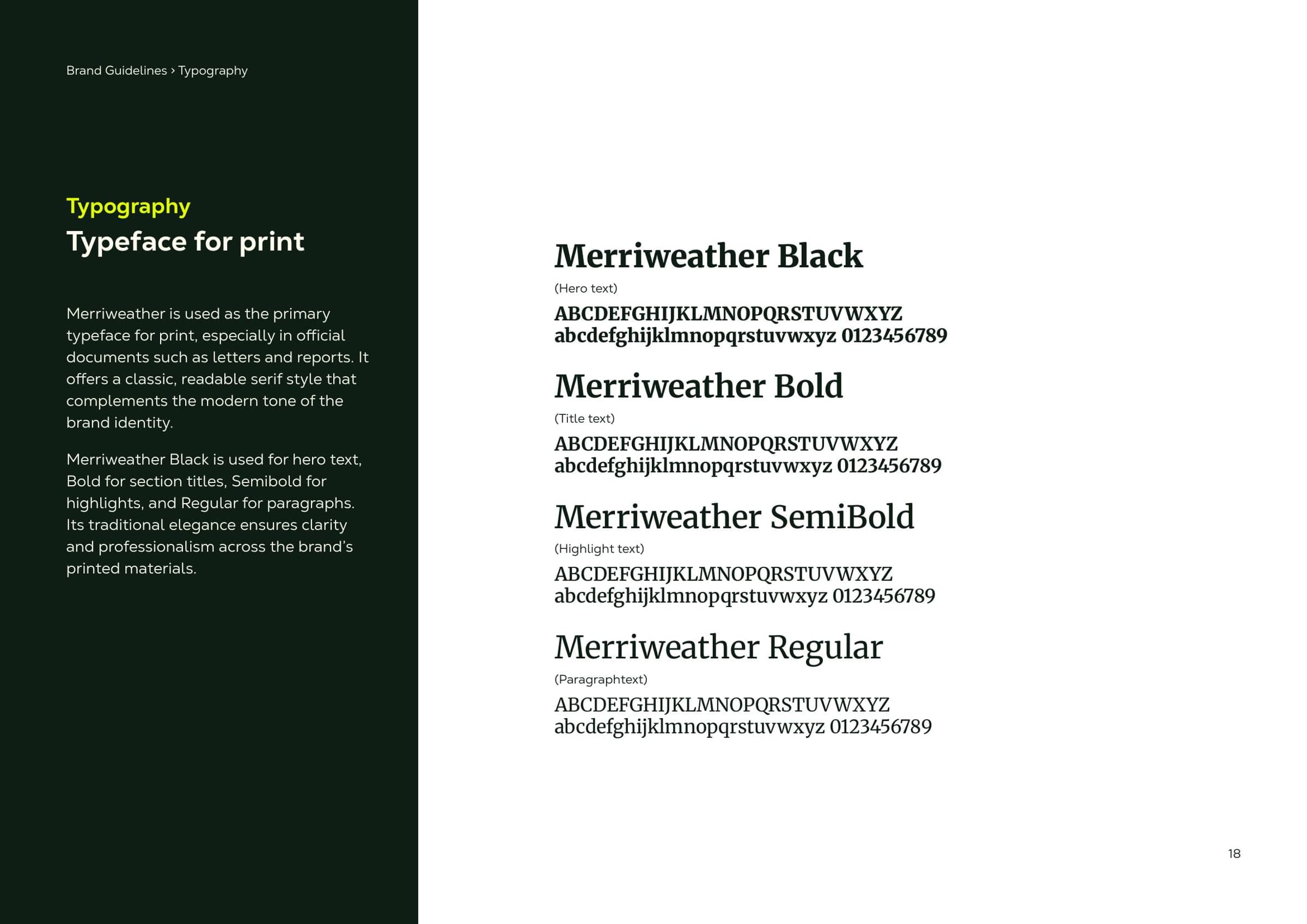 Typeface for print — Merriweather