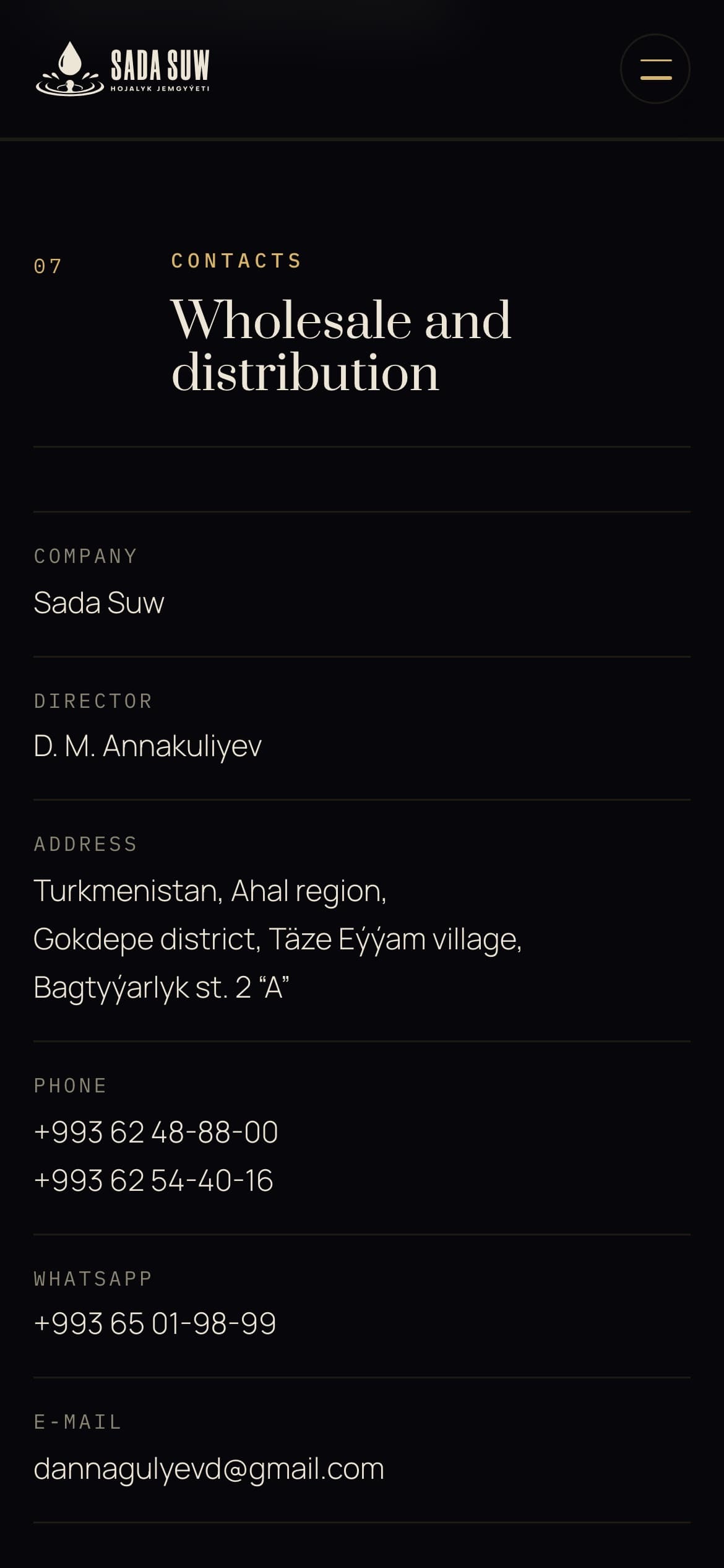Contacts — every number is a tap away